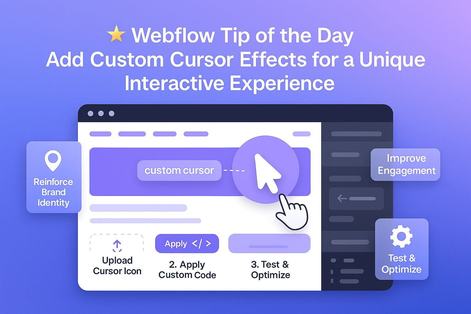Add Custom Cursor Effects in Webflow for a Unique, Interactive UX Experience